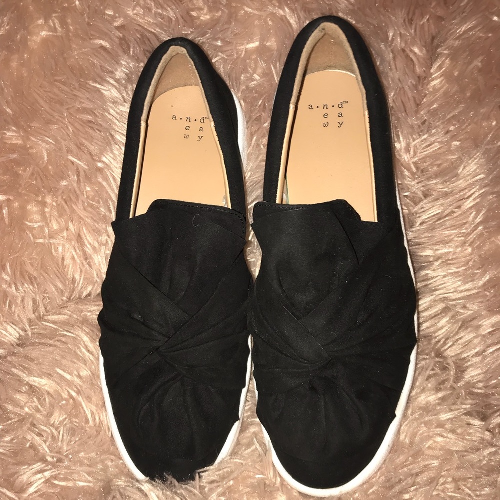 Suede slide on shoes